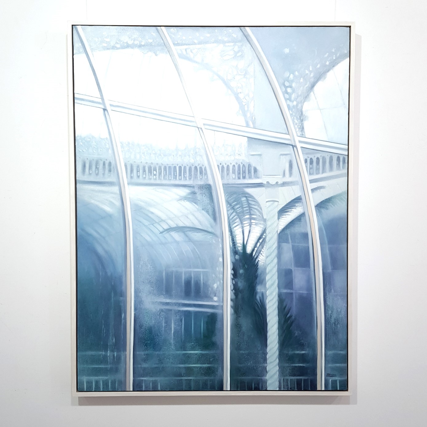 'Kibble Palace, Looking Inwards, Misty Morning  ' by artist Lesley Banks